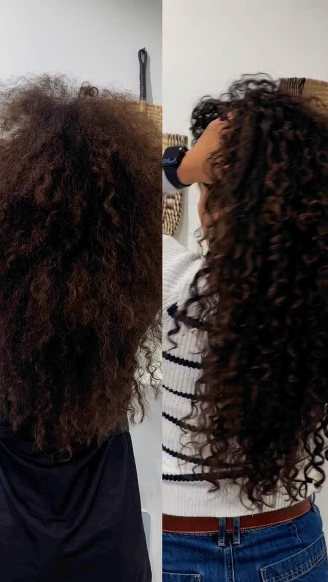 Miss Mag Paris coiffure cheveux bouclés 2025 – transformation capillaire avant/après